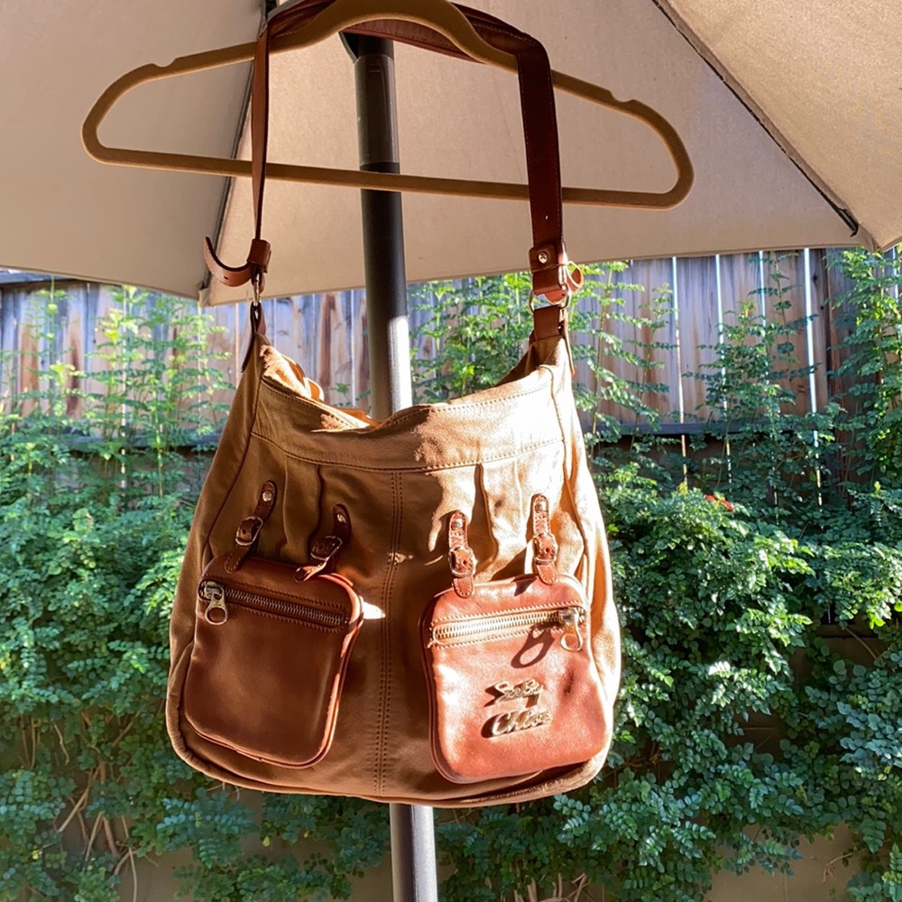 SEE BY CHLOE LEATHER HANDBAG VINTAGE PURSE BROWN